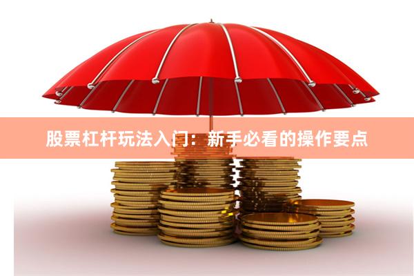 股票杠杆玩法入门：新手必看的操作要点